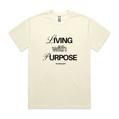 Living with Purpose - Heavy, oversized tee (unisex) Thumbnail