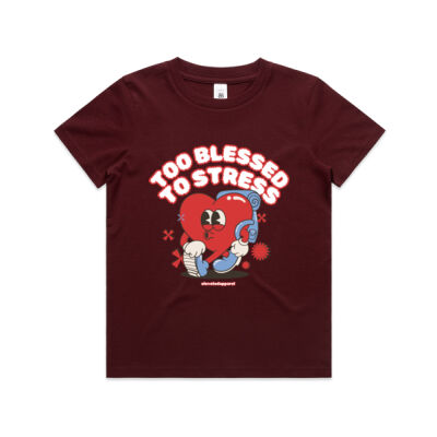 Too blessed to stress - Kids (Girls) Tee Thumbnail